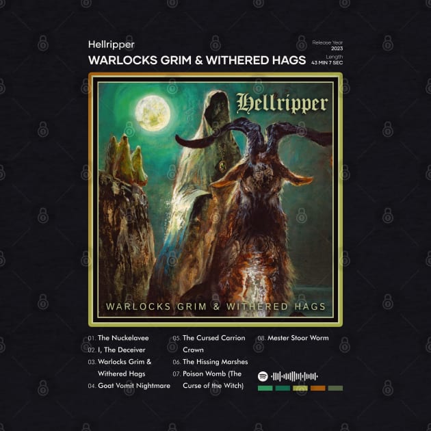 Hellripper - Warlocks Grim & Withered Hags Tracklist Album by 80sRetro